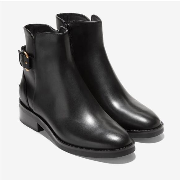 NWOT Cole Haan Hampshire Buckle Black Booties – Sz 9B